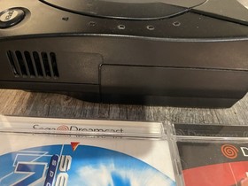 Sega Dreamcast Sports Edition Console Black With Game Lot Extra Controller VMU