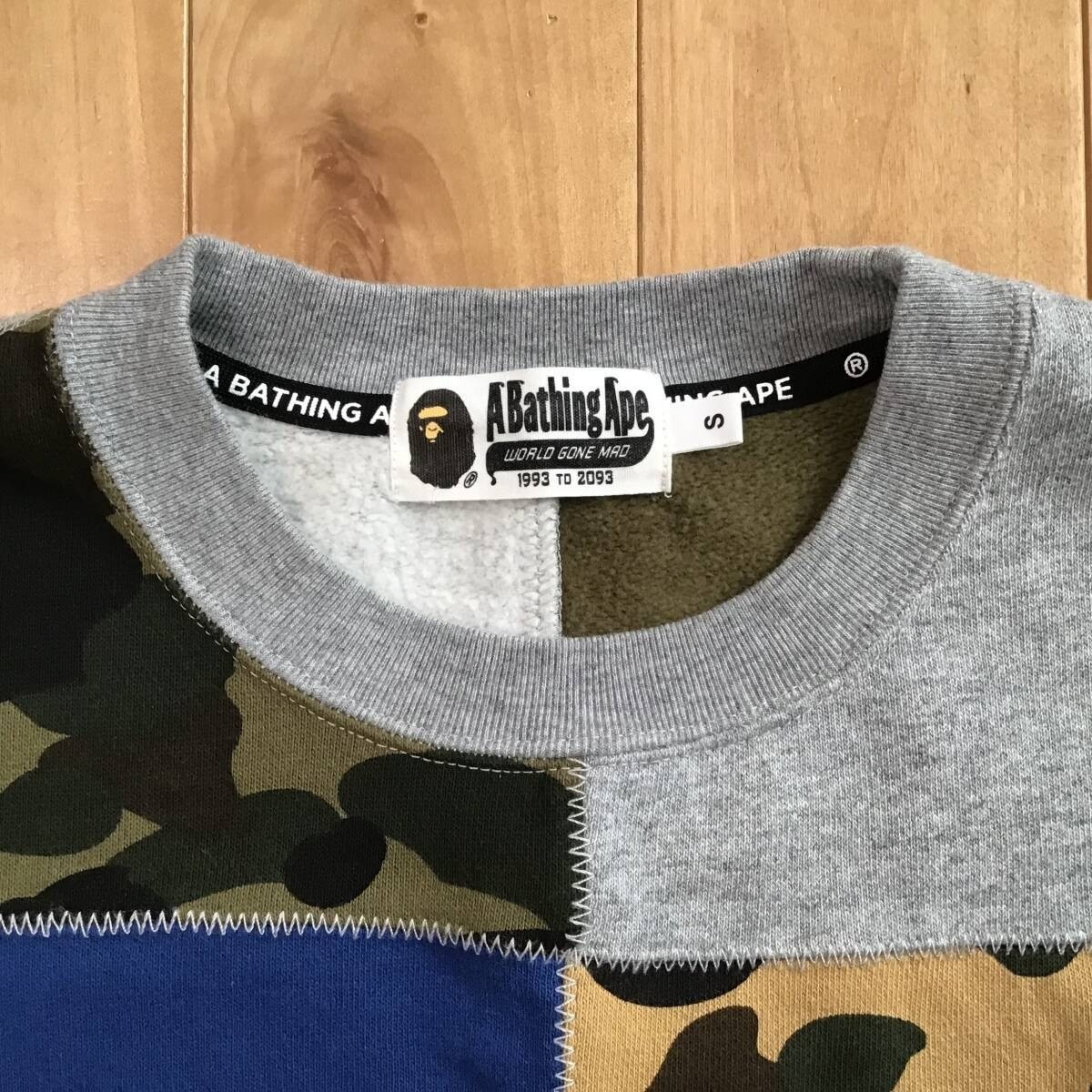 A BATHING APE Shark patchwork sweat shirt size S - image 7
