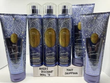 Bath &Body Works DISNEY PRINCESS CINDERELLA 3Body Cream & 3mist  8oz, 6PCS NEW