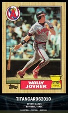 Wally Joyner 1987 Topps Gold Cup RC California Angels #80