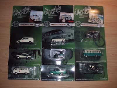 Werbetruck Braustolz Serie Fahrzeuge Traumautos der DDR Nr. 25-33 und andere Pkw