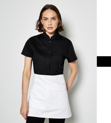 Bargear Women's Tailored Fit Mandarin Collar SSL KK736 Damen Bluse Bistro Arbeit