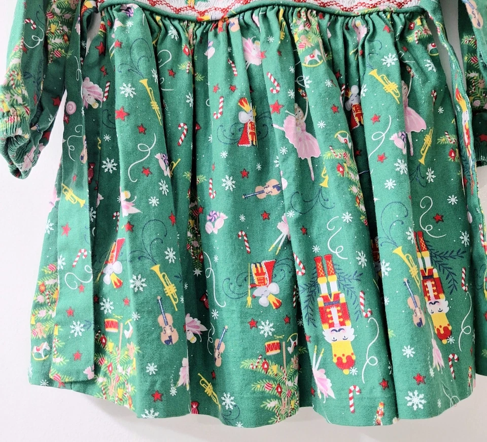 Vestido De Colección Bonnie Jean Cascanueces Calado 2T Navidad Vacaciones Bailarina Ratón Foto 4 de 4