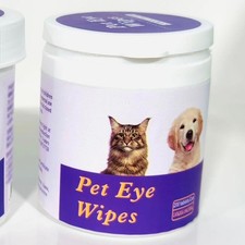 Pet Eye Wipes 200 Count Dog Cat Tear Stain Remover Cleaning Pads Grooming Wipes