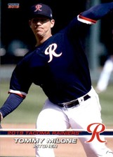 2019 Tacoma Rainiers Choice #18 Tommy Milone Saugus California CA Baseball Card
