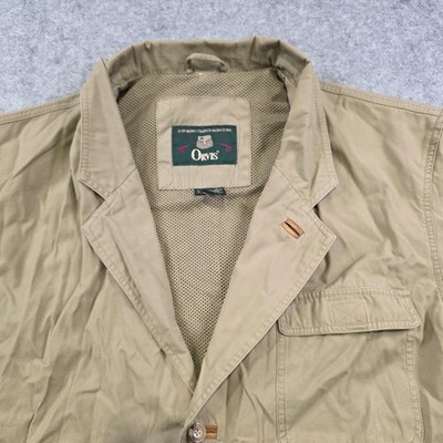 Gilet De Pêche/safari Orvis – Homme – Toile Beige – Taille L – Poches Cargo – Occasion