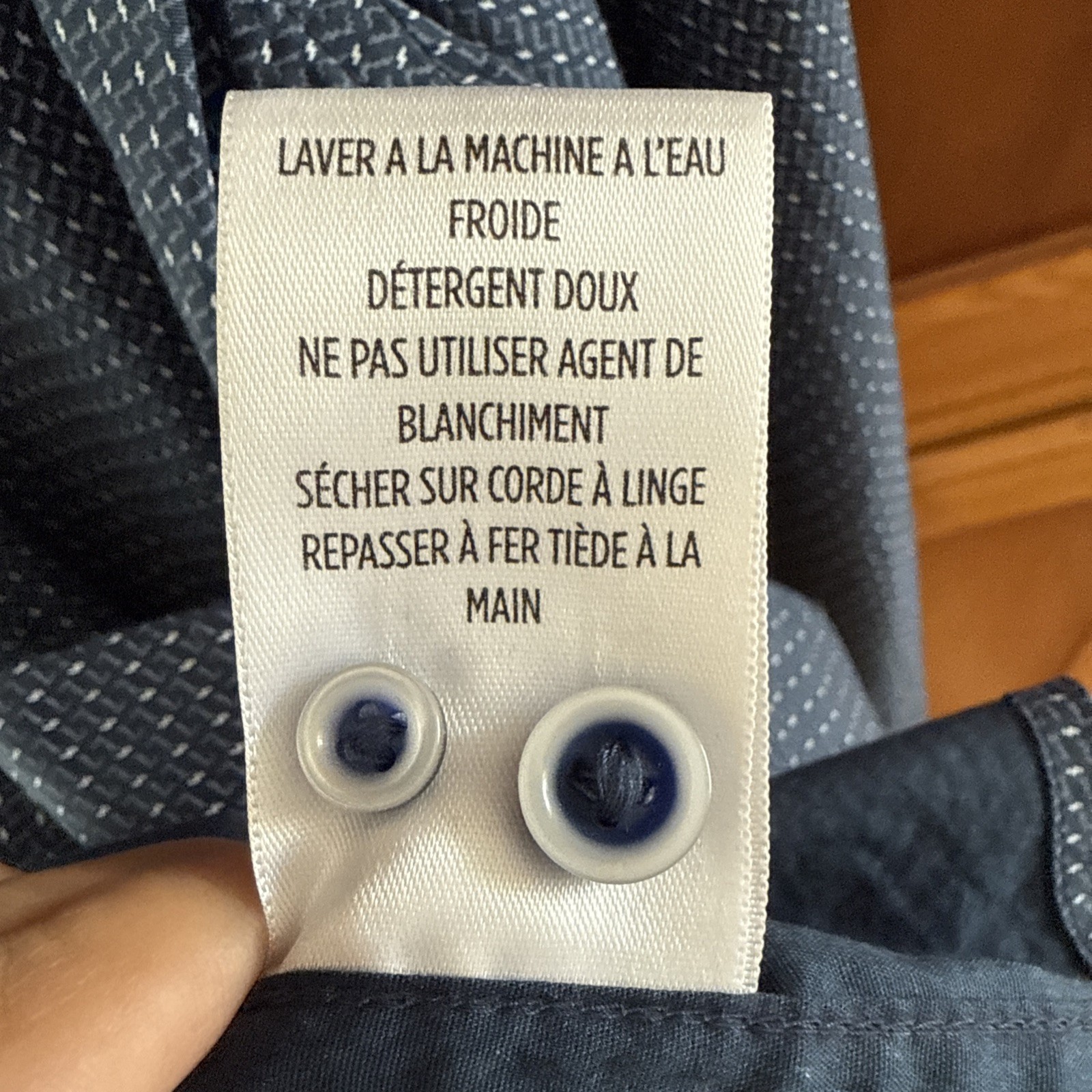 Robert Graham Dark Blue Patterned Button Down Wit… - image 11