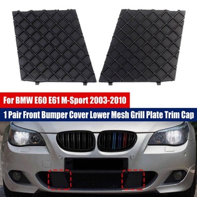 2* FOR BMW E60 E61 M PACKAGE MESH GRILLE GRILL TRIM FRONT BUMPER 51117897186