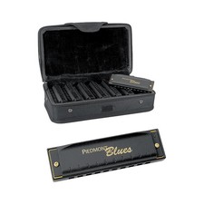 Hohner Piedmont Blues 7Harmonica Pack with Case