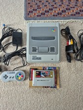SNES Super Nintendo Console UK PAL Complete Street fighter II Vintage Retro
