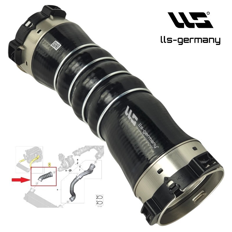 Turbo Hose For BMW 7 Series (F01, F02, F03, F04) 730d 740d 750d 11617800144