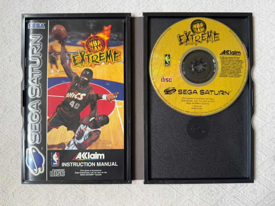 NBA Jam Extreme Sega Saturn - UK PAL VGC CIB - High Quality Packing - Image 4 of 4