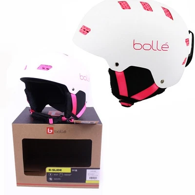 BOLLÉ BOLLE Kinder Skihelm Snowboardhelm B-Slide white/pink BH154003 Gr. XS 48-51 cm