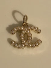 Chanel Zipper Pull Button Stamped Charm