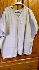Simply Basic Scrub Top 3XL, Tan,,short Sleeves, 2 Pockets,  B3 