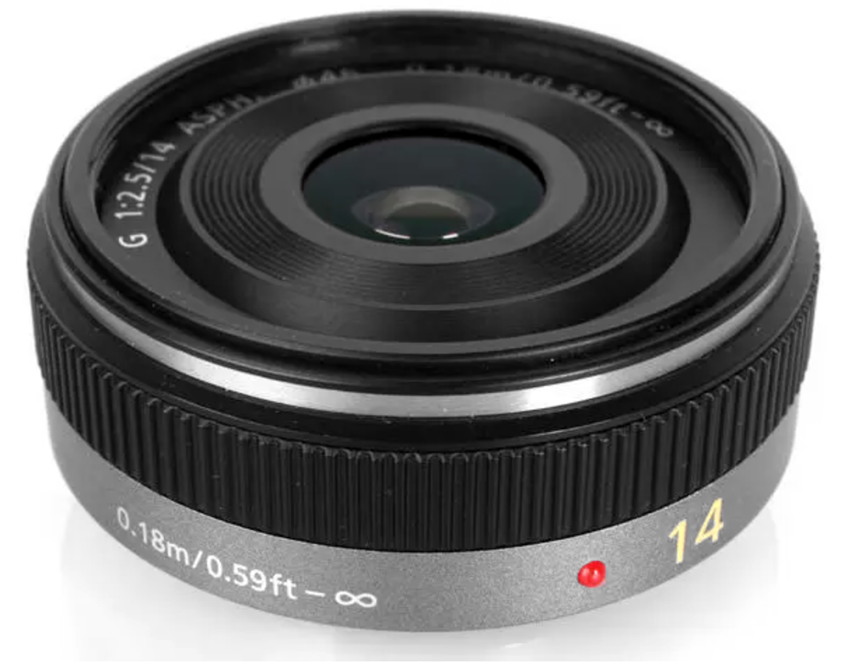 PANASONIC LUMIX G 14mm F2.5 F/2.5 ASPH AF LENS H-H014 Black