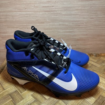 NEW Nike Alpha Menace 4 Pro FD7037-400 Men's 9 Football Cleats MD Blue/WHT $120