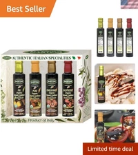Artisanal Organic Balsamic Vinegar Gift Set - Fig, Pear, Pomegranate, Raspberry