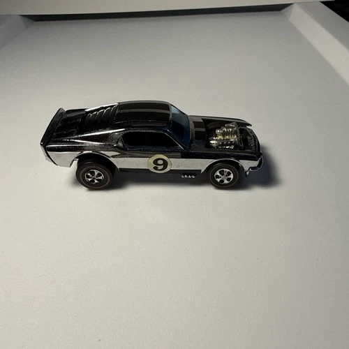 HOT WHEELS REDLINE MUSTANG BOSS HOSS CHROME CLUB CAR VERY NICE!!!! CB93