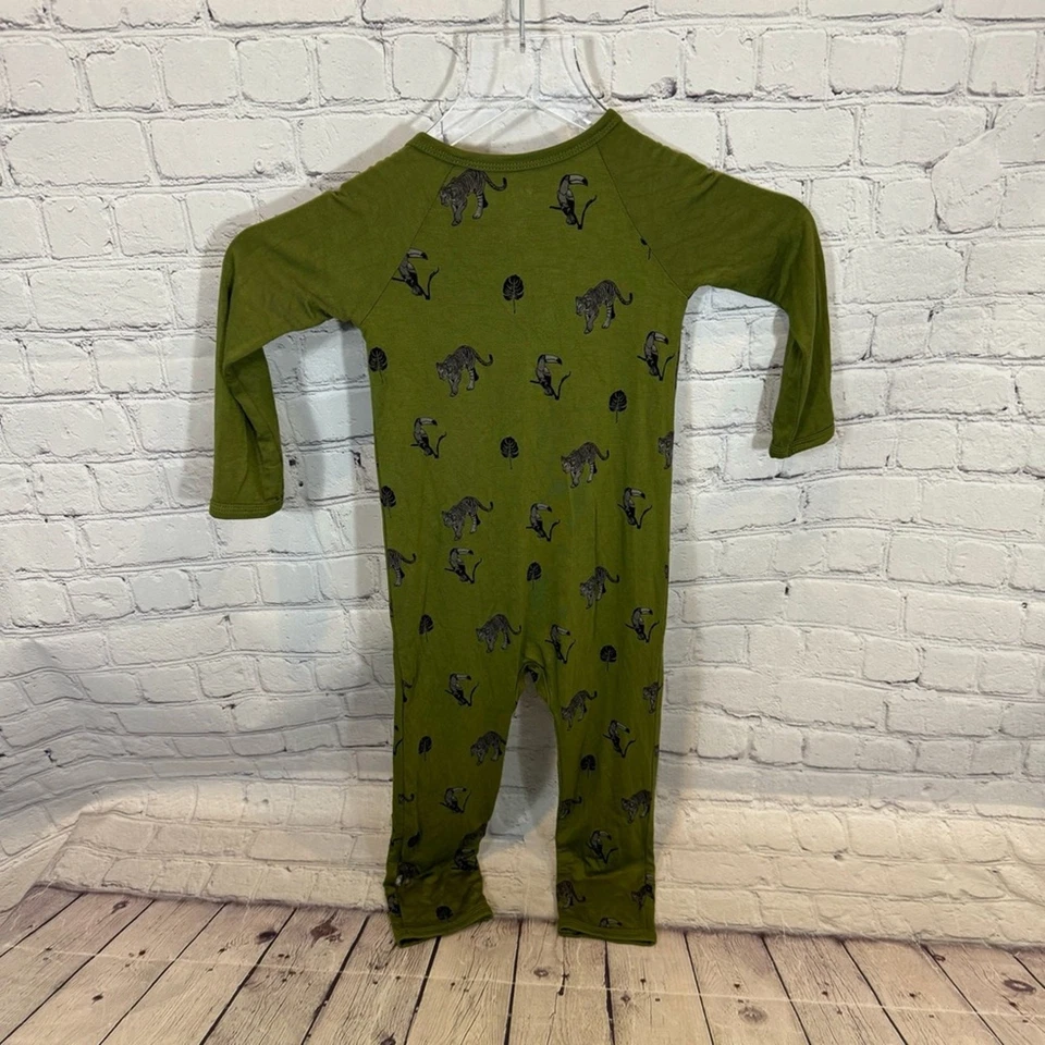 Mameluco largo Kyte Baby Bamboo Jungle Tamaño: 4T Foto 3 de 3