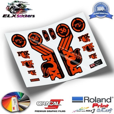 AUFKLEBER FLOWER FOX 36 MTB GABEL ADESIVI AUFKLEBER 2016 AUFKLEBER DECALS...