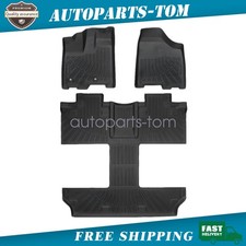 For 2011 2012 Toyota Sienna 7 Passenger 3d Tpe Floor Mats Liners All-weather 3x
