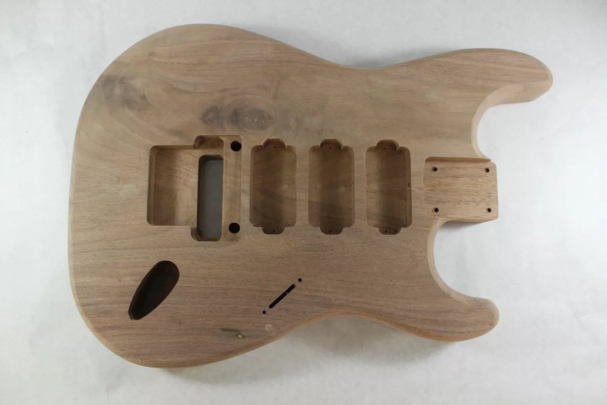 Walnut HHH guitar body fits Fender Strat Stratocaster neck Floyd