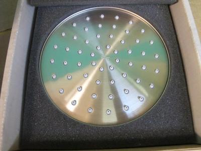 JADO 860/206/355 CONTEMPORARY ULTRA STEEL 6'' ROUND PIVOTING SHOWERHEAD 2.5 GPM