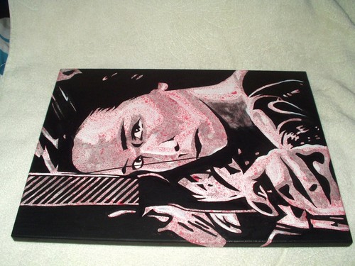 Lienzo Pintura Jennifer Garner Hunger Juegos Rosa Motas Arte 40.6x30.5cm Acrylic - Imagen 2 de 6