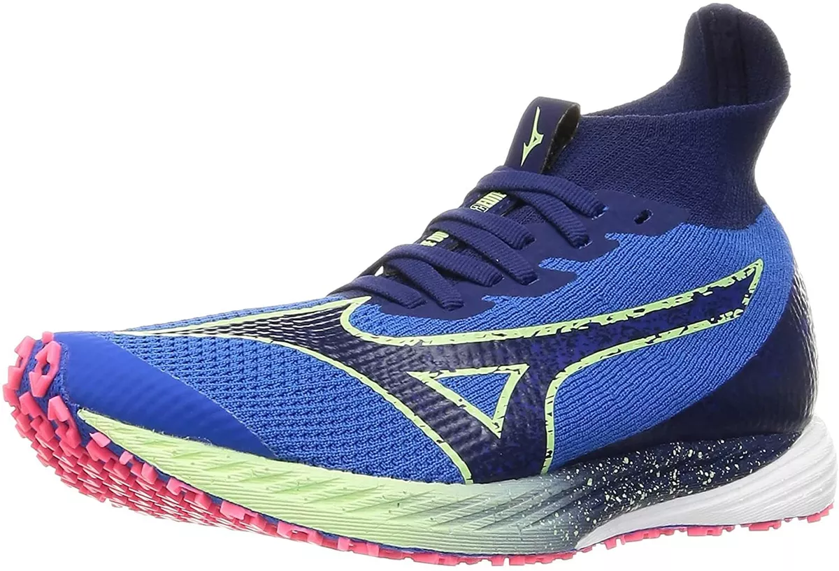 MIZUNO Men's Running Shoes WAVE DUEL NEO 2 Blue Yellow U1GD2100 US8(26cm)