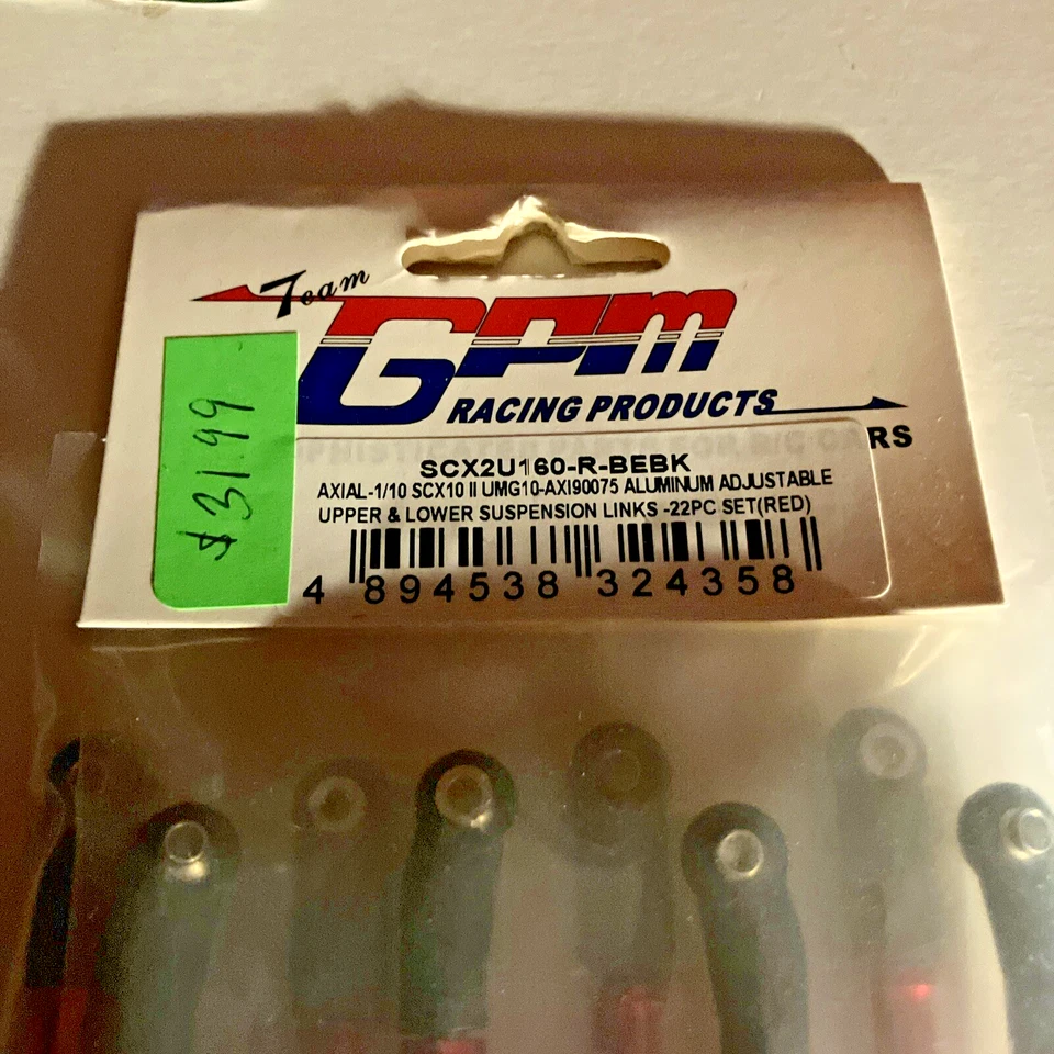 SCX2U160-R GPM SCX10 II UMG10 Aluminum Adjustable Upper & Lower Suspension Links - Image 2 of 4