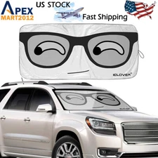 Cartoon Eyes Car Auto SUV Windshield Sun Shade Visor Front Window Shield Cover
