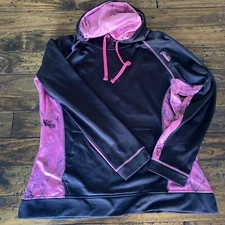 Gamehide Hoodie Women L Black Pink Camo Pullover Hunting Outdoor Naked North