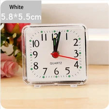 Plastic Square Small Cute Clock Portable Travel Quartz Beep Alarm Clock USA 