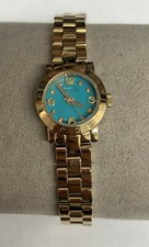 Marc by Marc Jacobs Gold-tone Amy Dinky Gold Tone Aqua Dial MBM3229