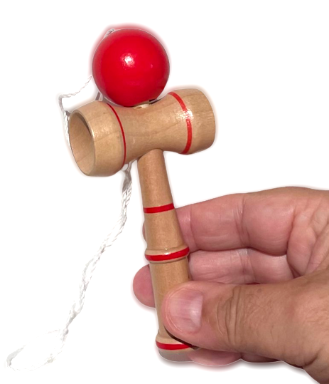 Itian Kendama Jouet En Bois Japonais Traditionnel - Jeu De Capture De Balle, Jeu D'adresse (Bleu