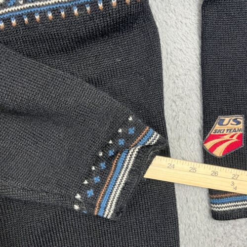 Dale Of Norway Sweater Mens XXL US Ski Wool Pullover 1/4 Zip Crew Neck Rare - Picture 9 of 11