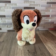 Lady Disney Plush Dog from Lady and the Tramp Disney Store 7" Tall