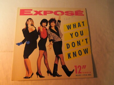 Expose ''What You Don't Know'' Maxi-Single, Arista ADI-9837, 1989, Mono