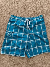 OP Sport Ocean Pacific Swim Trunks Board Shorts Men's XL 40-42 Blue White