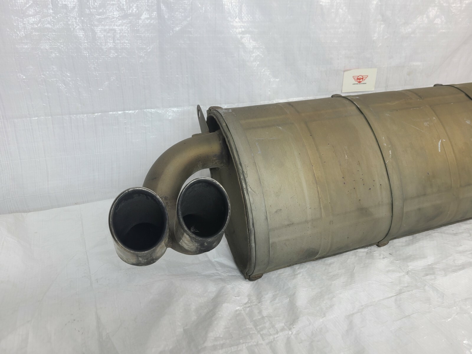 1989-1992 Ferrari 348 TS TB Rear Silencer Exhaust Muffler OEM 136278