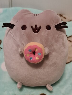 Nwot Pusheen Snackables Pink Donut Gray Cat 95 Plush 2017 Ebay 