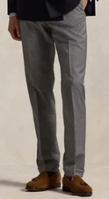 $190 Ralph Lauren Classic Fit Grey Ultraflex Wool Stretch Dress Golf Pant NWT $$