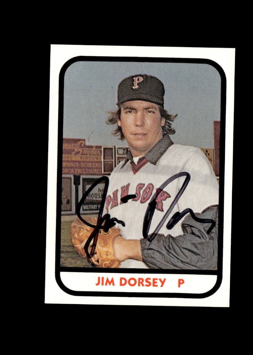 Oh! Calcutta! 1981年6月17日入場券 ヴィンテージ Jim Dorsey 1981 TCMA Pawtucket Red Sox authentic autographed card