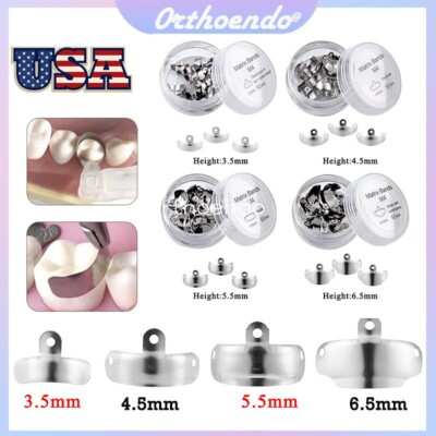 Dental Matrix Bands Palodent V3 Style M4 Sectional Contoured Metal Matrices USA