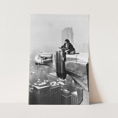 Margaret Bourke White Chrysler Building 1930s Black White Wall Art Poster Print