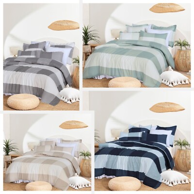 2025 New Ultra Soft Quilt Doona Duvet Cover Set Single Double Queen Super King