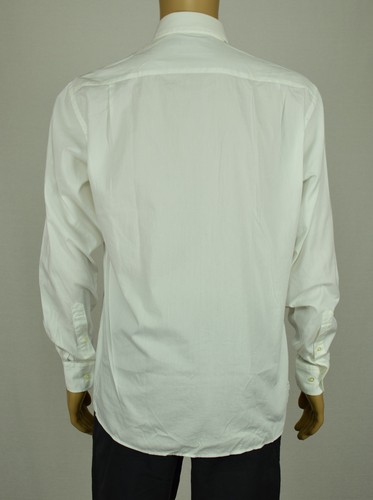 The Mens Store Blomingdales White Solid Oxford Button Down Shirt M - Picture 3 of 3