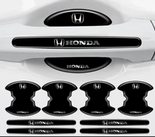 8PCS SET Invisible Car Door Handle Bowl Anti-Scratch Protector Sticker For Honda