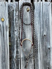 LUIS ORTEGA Vintage 3/8" RAWHIDE HACKAMORE - Wall Hanger